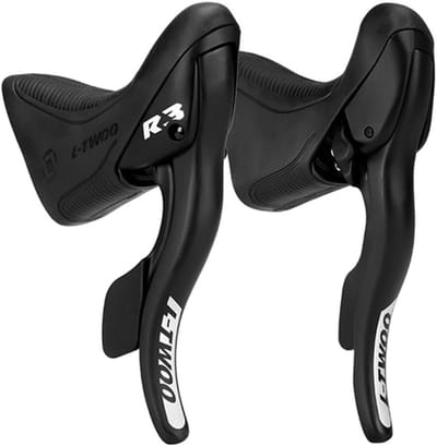 Racefiets Schakelhendel - Versnellingshendel Shifter - Fietsen - Aluminium Constructie - 22.2mm Stuur - Zwart