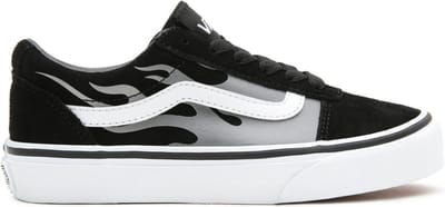 Vans YT Ward Sneakers - Suede Flame Black/White