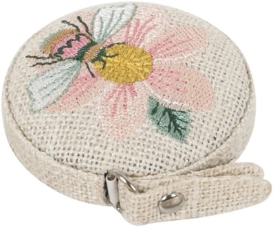 Hobby Gift Meetlint: Geborduurd: Patchwork Bee