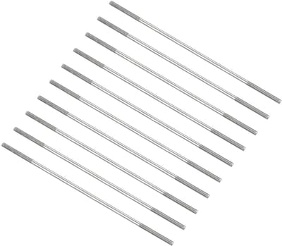 Dubbele draad schroeven 130 mm - 10 stuks roestvrij staal, ideaal voor thuisonderhoud en klussen