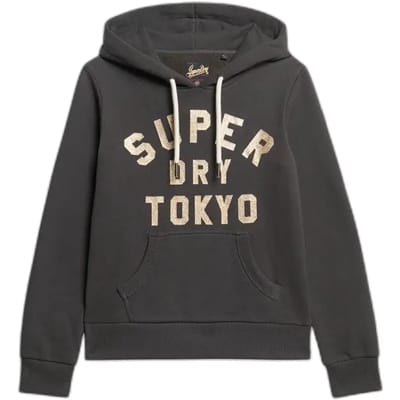 Dames Hoodie Superdry Glitter Graphic Logo