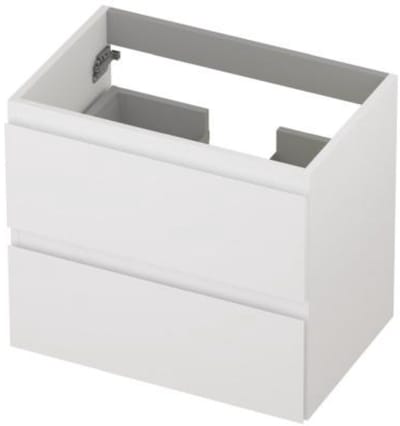 INK - Onderkast 2 Laden Greeploos Gelakt - 600x400x520 Mm - Mat Wit
