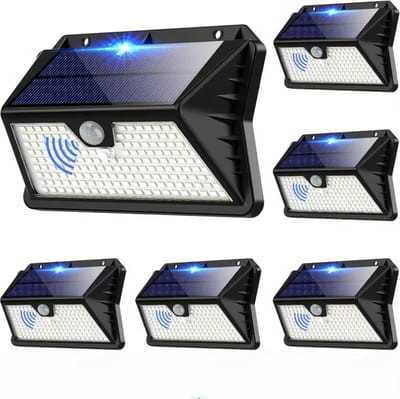 Bovista Tuinverlichting - Tuinlampen - Buitenverlichting - Tuin Verlichting - Led Lamp - Licht - Op Zonneenergie - Sensor - 6 stuks