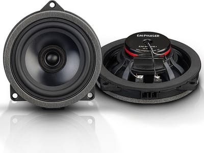 Emphaser EM-BMWR1 - Autospeakers - Pasklare speakers BMW - 10cm coaxiale set - 100mm luidsprekers - 2 weg - 60 Watt