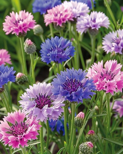 2 sets - Korenbloem Zaden Polka Dot Gemengd Centaurea Cyanus Eenjarig