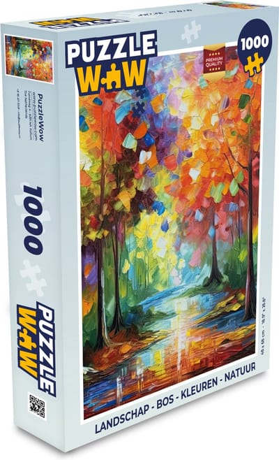 Puzzel Landschap - Bos - Kleuren - Natuur - Legpuzzel - Puzzel 1000 stukjes volwassenen