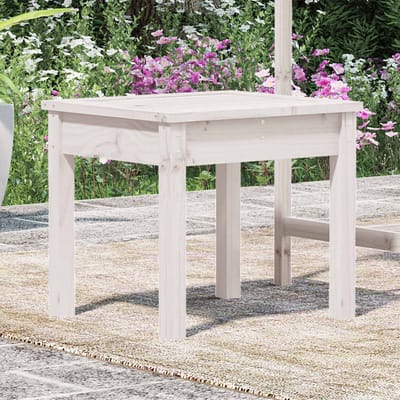 vidaXL - Tuinbank - 50x44x45 - cm - massief - grenenhout - wit