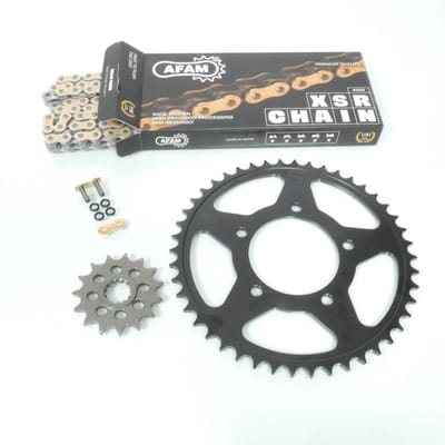 Kit chaîne Afam pour deux roues Suzuki 650 SFV Gladius 15x46 pas 520 Neuf