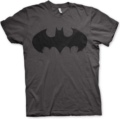 Batman Inked Logo Heren T-shirt - donkergrijs - M