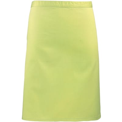 Premier Unisex Volwassenencollectie Halflang Taille Schort (Kalk)