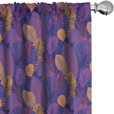 ABAKUHAUS – Jungle Botanicals Voorhangen – 2x75x245 cm – Mikrofaser