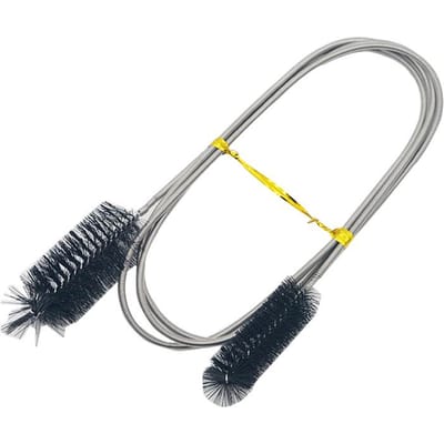 Aquarium Reinigingsborstel voor Waterfilterpomp Lily Pijp Luchtbuis Slang Roestvrij Staal Aquariumborstel Waterpomp Accessoires 90cm