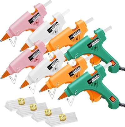 Mini lijmpistool met 40 lijmstiften voor creatief knutselen
