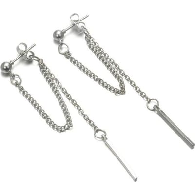 Nieuwste minimalistische punk oorbellen met metalen ketting, geometrische retro ronde kwastjes oorbellen voor vrouwen, charmante modieuze oorsieraden, beste cadeaus gray