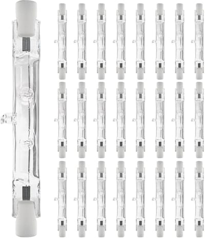 Modee R7s Halogeenlamp 78mm - 100W 900lm 230V - Staaflamp - Warm Wit Licht - Dimbaar - 25 Halogeenlampen