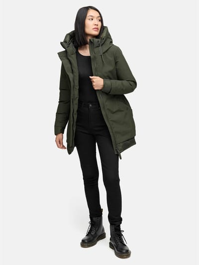 Navahoo dames winterparka WINTERPRINZESSIN met capuchon & vrouwelijke pasvorm