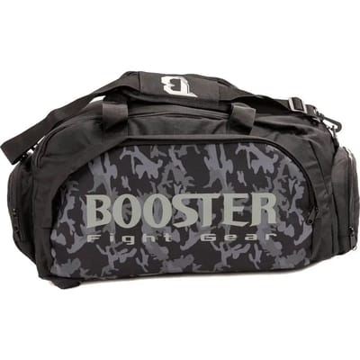 Booster B-Force Duffle Bag – Sporttas en Rugzak – Zwart/Camo - Maat L (43 liter)