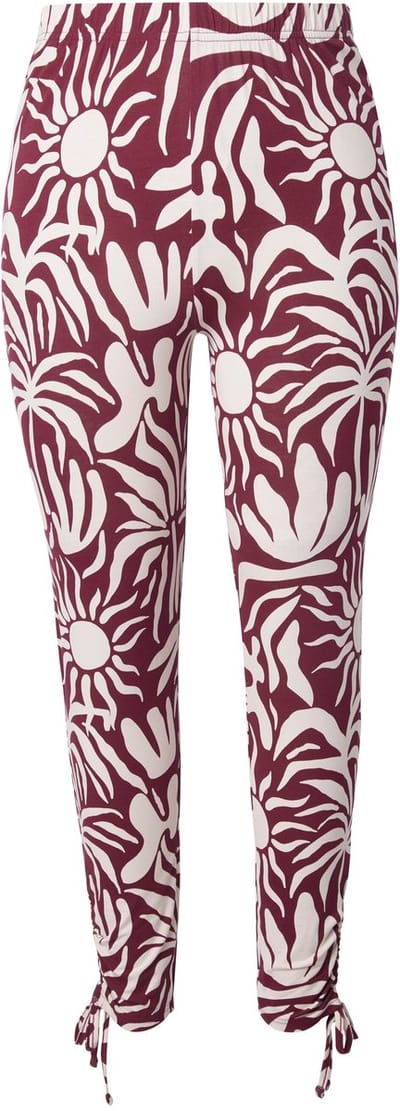 Ulla Popken - Dames - Legging - Roodbruin - Maat 42+