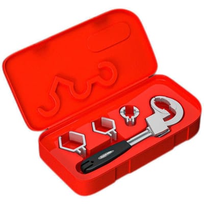 Multifunctionele gootsteen badkamer sleutel toilet kranen reparatie sleutel 80mm grote opening verstelbaar veelkleurig