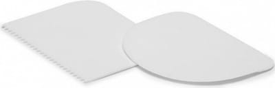 deegschraper set 12 x 9 cm wit 2-delig
