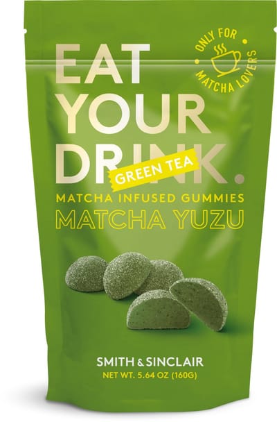 SMITH & SINCLAIR Matcha Yuzu gummies 160 g- Matcha snoepjes met premium Matcha- 20 stuks