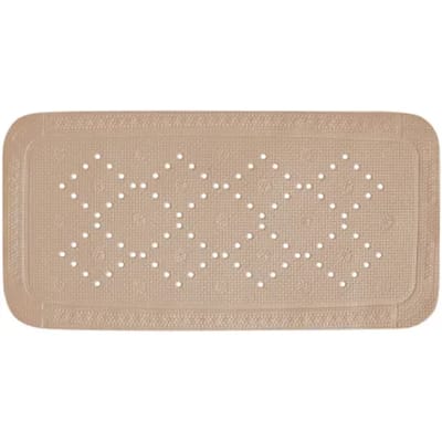 Spirella Badmat Antislip – Badkuip Mat met Afvoergat en Ophanghaakie – Antislip Douchemat voor Bad en Douche