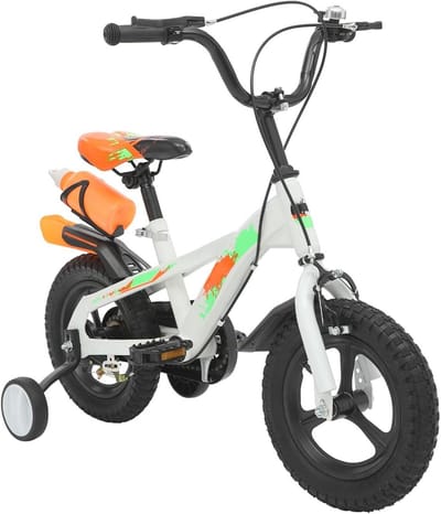 Kinderfiets - Loopfiets - Leren Fietsen - Groeivriendelijk Design - 12 inch - Wit