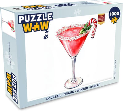 Puzzel Cocktail - Drank - Winter - Kunst - Legpuzzel - Puzzel 1000 stukjes volwassenen