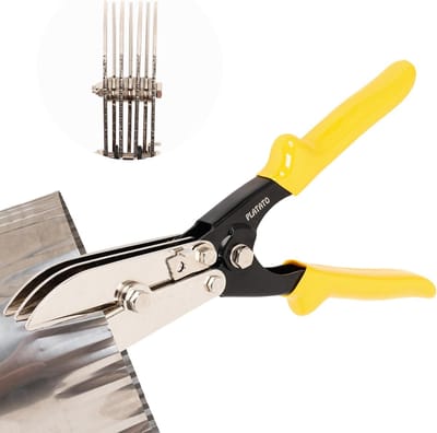Plaatwerk Gereedschap - HVAC Krimptang - Kanaalwerk Maken - 7-Blads Ontwerp - 24-28 Gauge