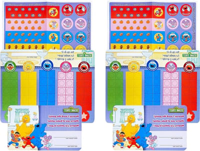 Zindelijkheidstraining Stickers - Potty Training Kit - Kinderen Leren Zindelijk - Interactieve Stickerkaart - 2 Stuks - Veelkleurig