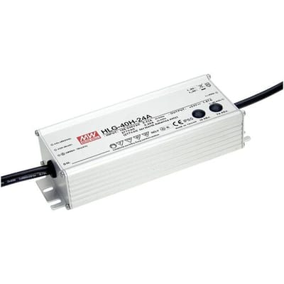 MW Mean Well MEAN WELL HLG-40H-12A LED-driver, LED-transformator Constante spanning, Constante stroomsterkte 39 W 3.33 A 12 V/DC PFC-schakeling,