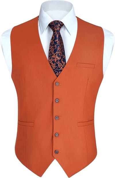 Stijlvolle heren waistcoat voor formele gelegenheden, bruiloften en zakelijke evenementen - Maat S-4XL met zakken