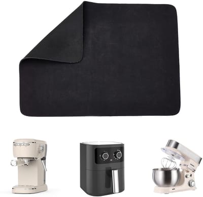 Dailygoods- Schuiflade 360 graden draaibaar - Rubber - Hittebestendig - Keukenapparatuur - 30 cm x 39 cm - Gemakkelijk schoon te maken - Keukenmat