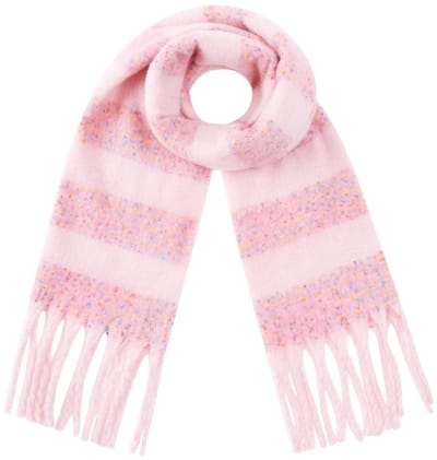 Sjaal horizontale strepen | Roze | Yehwang