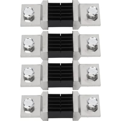 4pcs 75mV Shunt de Courant CC Résistance Alliage Manganèse Cuivre pour Shunt Ampèremètre FL?2 800A white