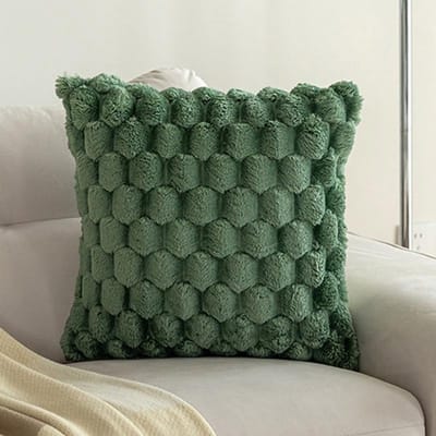 Superzachte Pluche Kussensloop Winter Plaid Kussenhoes voor Bank en Nachtkastje, Woonkamer Scandinavische Decoraties Rechthoekige Hoes 45x45cm