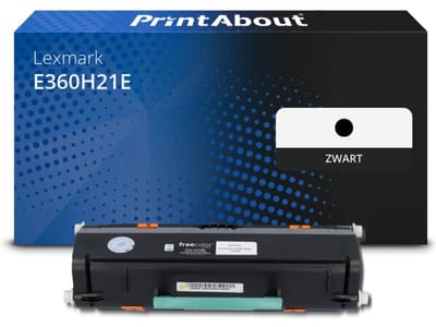 PrintAbout huismerk Toner E360H21E Zwart Hoge capaciteit Geschikt voor Lexmark
