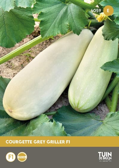 Courgette Grey Griller F1 Zaden – Hoge Opbrengst – Sterke Plant – Groentezaden Moestuin | Tuin de Bruijn
