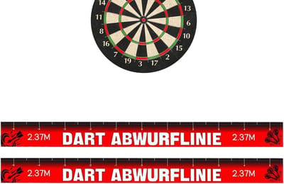 Dart Werplijn - Oche Tape - Precisie Werpen - Herpositioneerbaar Waterdicht - 56 x 5 cm