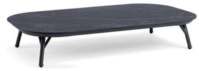 Tierra outdoor - Nora salontafel trespa marble charcoal 120 x 70 cm
