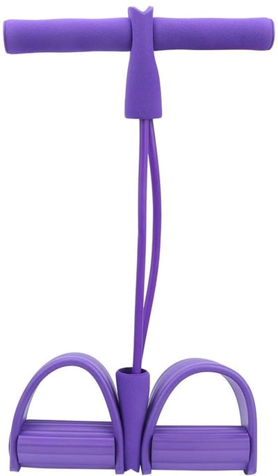 Dailygoods- Beentrekker Lichtgewicht - Voetpedaal - Weerstand Band - Elastisch Trekkoord - Fitness Apparatuur - Draagbaar voor Thuis en Reis - Fitnessband