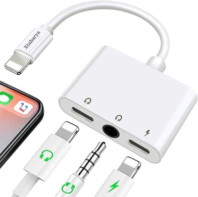 3 In 1 Opladen Audio Adapter Hoofdtelefoon Splitter | Geschikt Voor Dual Lightning + 3.5Mm Jack Kabel Fast Charger
