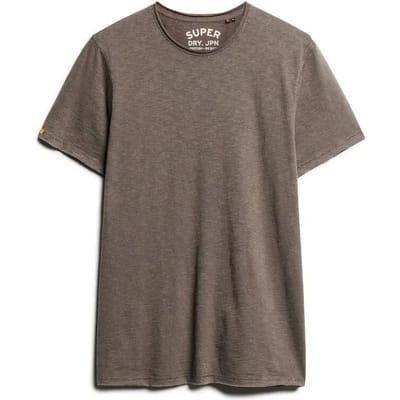 Superdry T-shirt Raw Edge Slub T Shirt M1012076a Dark Grey Mannen Maat - XXL