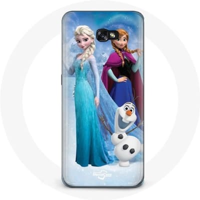 Coque pour Samsung Galaxy A3 2017 La Reine Des Neiges Elsa Anna Olaf - Maniacase zwart