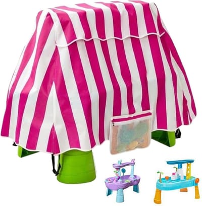 Watertafel Afdekking - Beschermhoes Speeltafel - Buiten Spelen - Stormbestendig Design - 94 x 56 x 65 cm - Roze