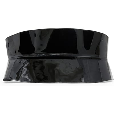 AllSaints Oakley Corset Belt Patent Black/brass Taglia: L-XL | Cinture Outlet | Donna | Nero