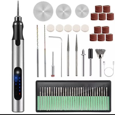 Elektrische graveerpen - Graveerpen USB Oplaadbaar - Graveerset - Elektrisch Graveerapparaat - graveermachine - graveerpen draadloos - professioneel etsgereedscha - DIY Tools - graverenp - voor sieraden, glas, metaal, steen en hout