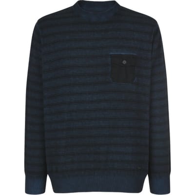 Babista herren Trui - 48 - donkerblauw - Plus Size