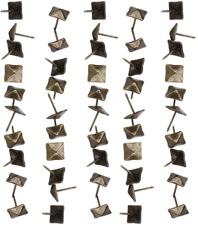 Dailygoods- Meubelnagels 50 Stuks - Decoratieve Spijkers - Bronzen Retro - Hoogwaardig Ijzer - Duurzaam - Voor Kleding/Schoenen/Tassen