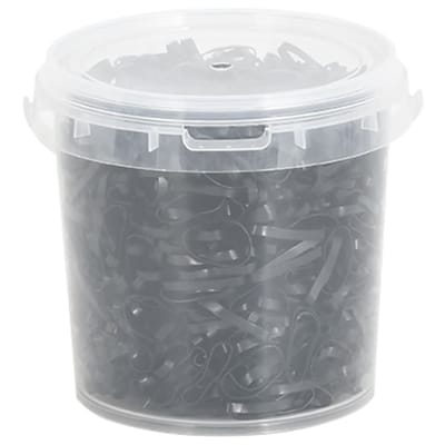 vidaXL - Haarelastiekjes - paard - 1500 - st - silicone - zwart